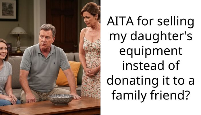 AITA for selling my daughter’s equipment instead of donating it to a family friend?