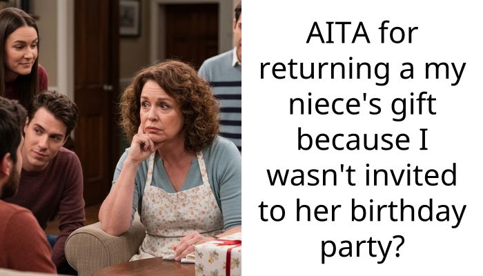AITA for returning a my niece’s gift because I wasn’t invited to her birthday party?