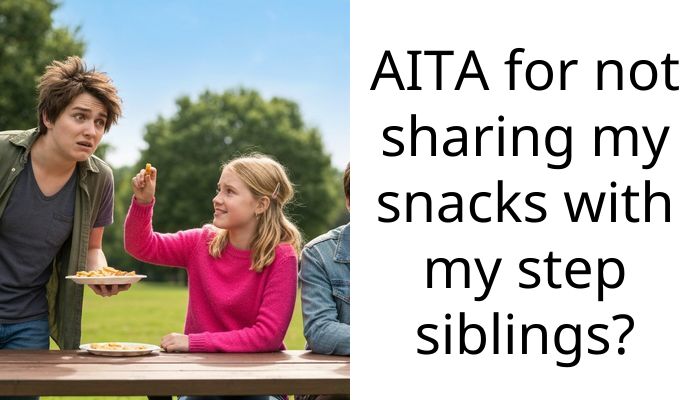 Mom is mad I refused to share my hidden snacks with my bratty stepbrothers