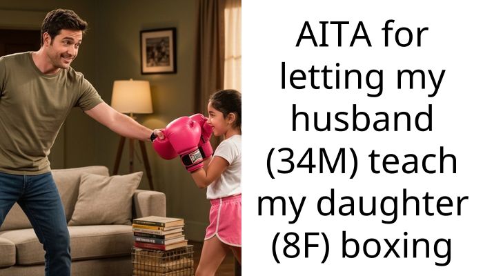 AITA for letting my husband (34M) teach my daughter (8F) boxing