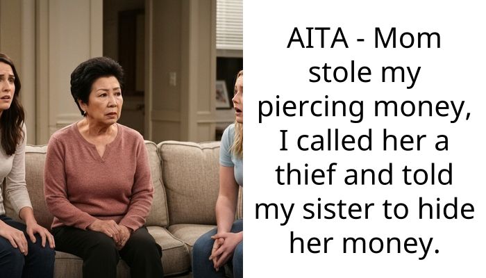 My Mom Stole My Piercing Money And Had The Nerve To Call Me A Thief