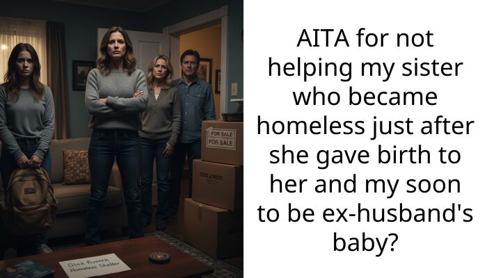 My sister got pregnant by my husband so I let her rot in a shelter