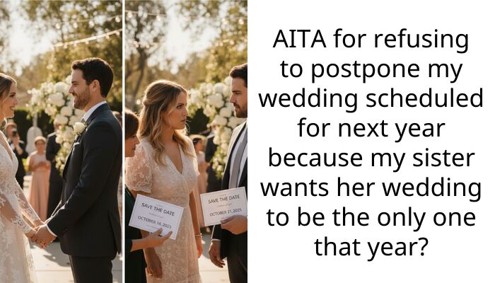 My Sister Demanded I Postpone My Wedding Because She Had To Wait For Hers