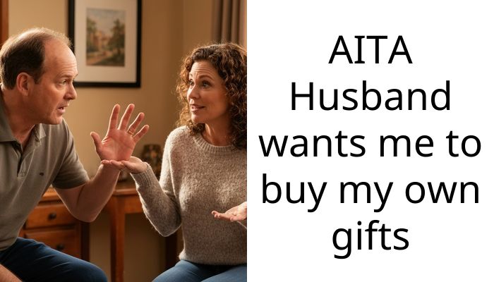AITA Husband wants me to buy my own gifts