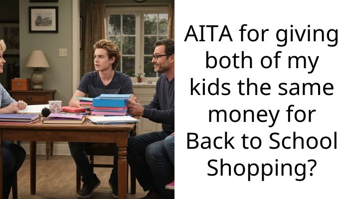 AITA for giving both of my kids the same money for Back to School Shopping?