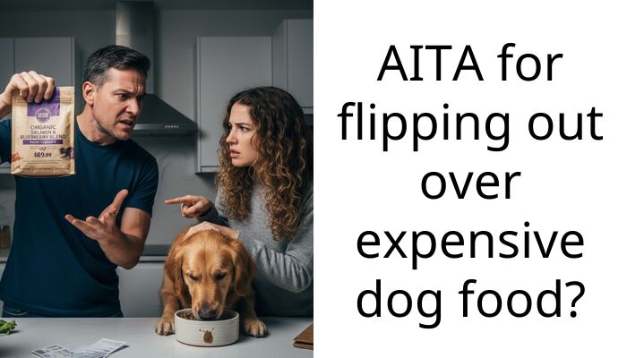 AITA for flipping out over expensive dog food?