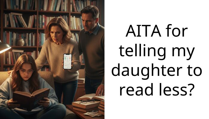 AITA for telling my daughter to read less?