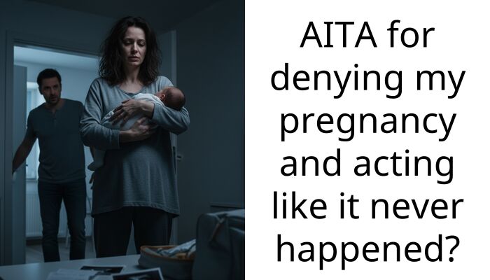AITA for denying my pregnancy and acting like it never happened?