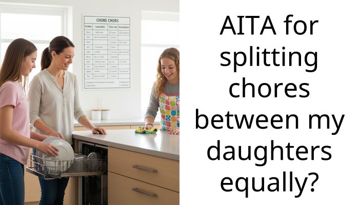AITA for splitting ch**es between my daughters equally?