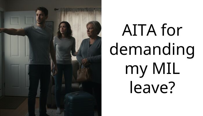 AITA for demanding my MIL leave?