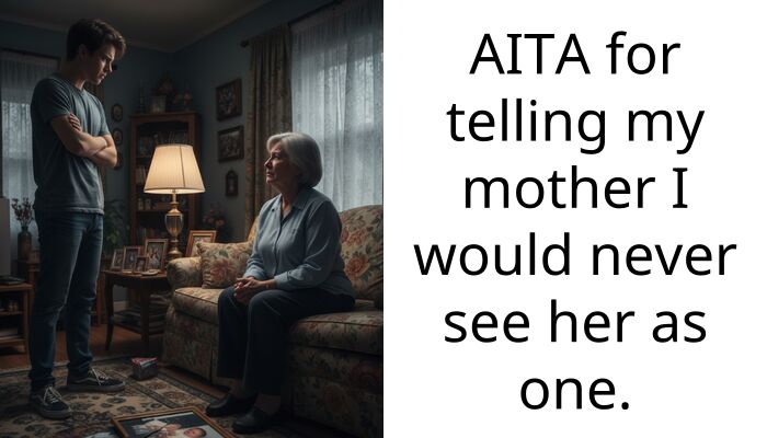 AITA for telling my mother I would never see her as one.