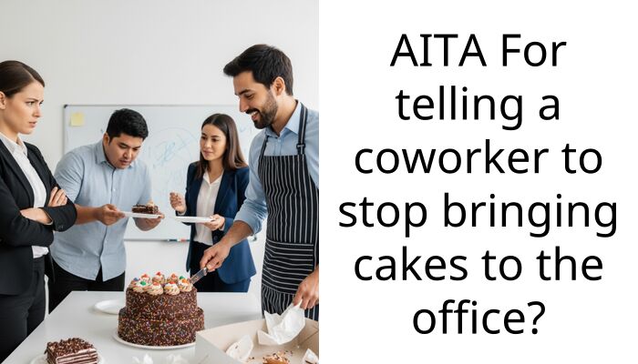 AITA For telling a coworker to stop bringing cakes to the office?