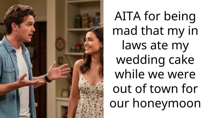 AITA for being mad that my in laws ate my wedding cake while we were out of town for our honeymoon