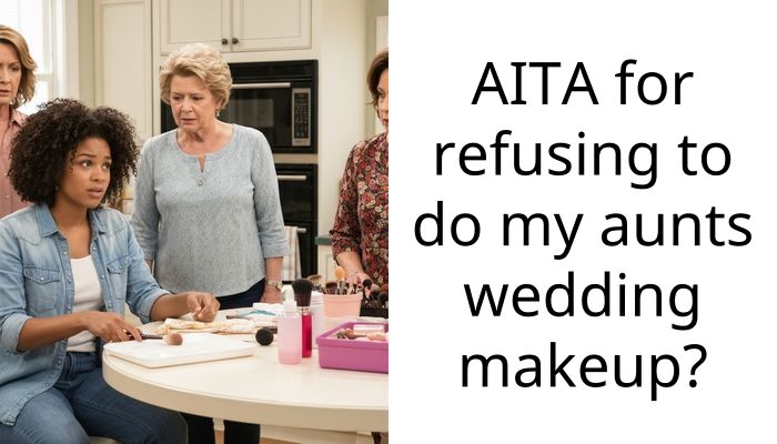 AITA for refusing to do my aunts wedding makeup?