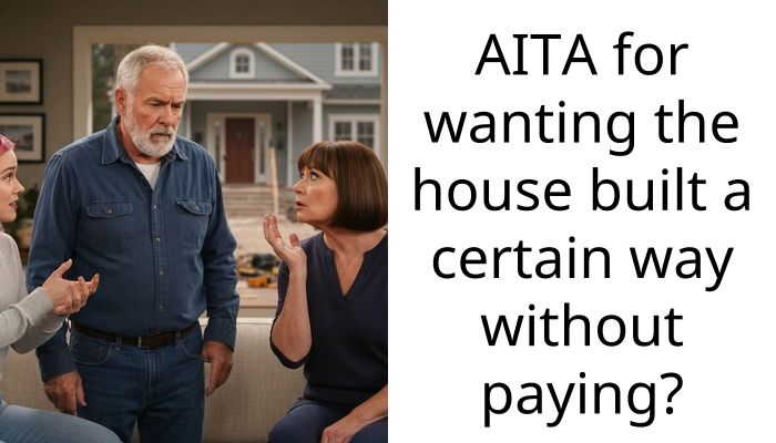 AITA for wanting the house built a certain way without paying?