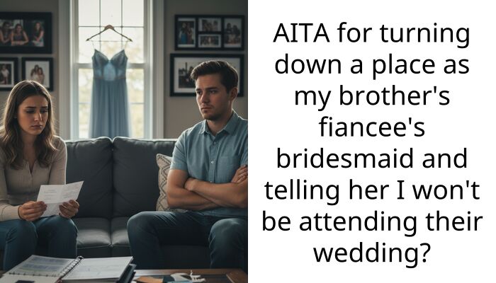Redditor’s Decision To Turn Down A Place As Her Brother’s Fiancee’s Bridesmaid And Refuse To Attend The Wedding Gets Support Online