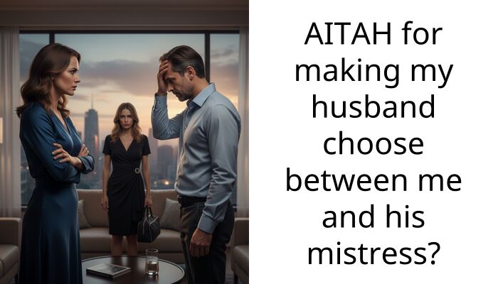 AITAH for making my husband choose between me and his mistress?