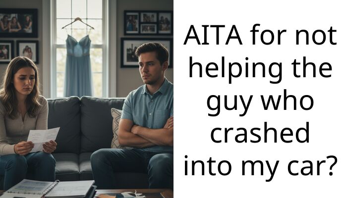 AITA for not helping the guy who crashed into my car?