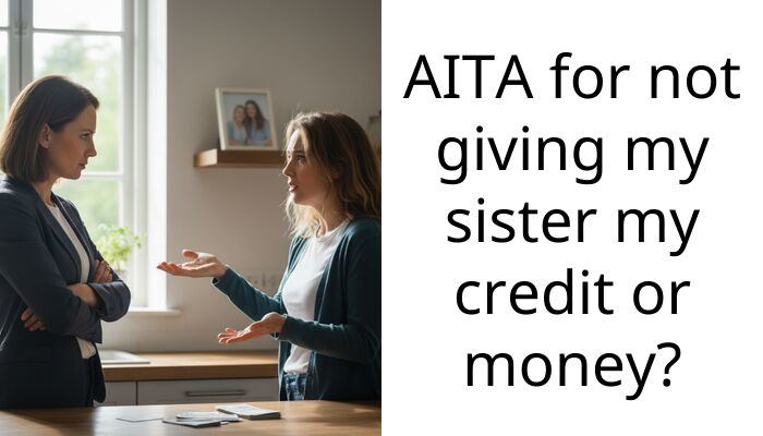 AITA for not giving my sister my credit or money?