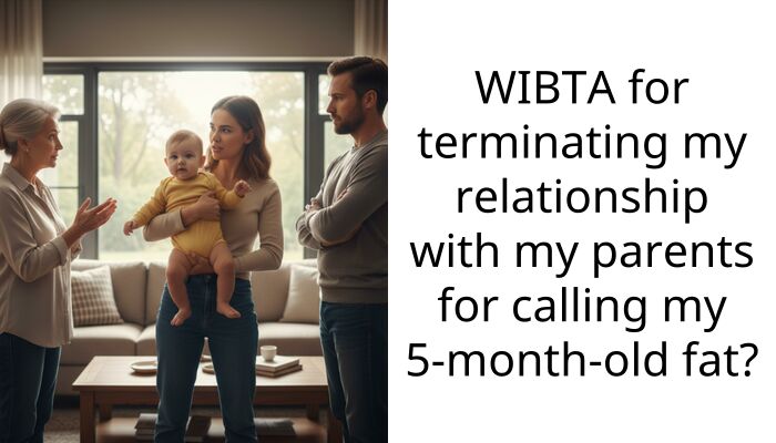 WIBTA for terminating my relationship with my parents for calling my 5-month-old fat?