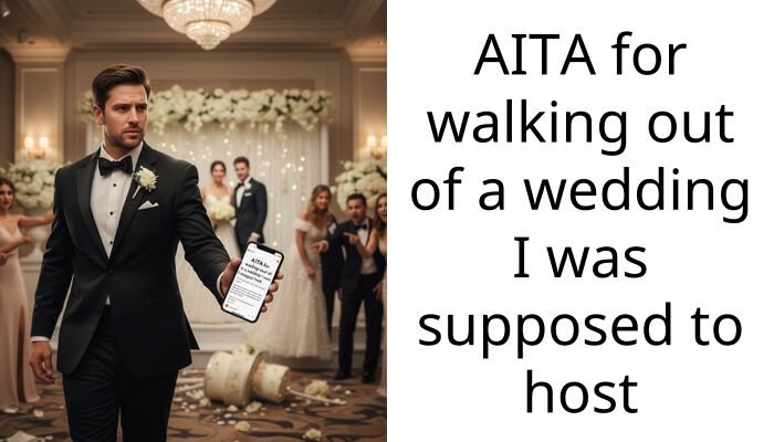 AITA for walking out of a wedding I was supposed to host