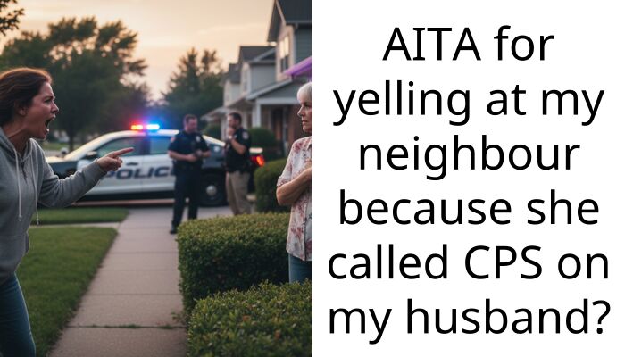 AITA for yelling at my neighbour because she called CPS on my husband?