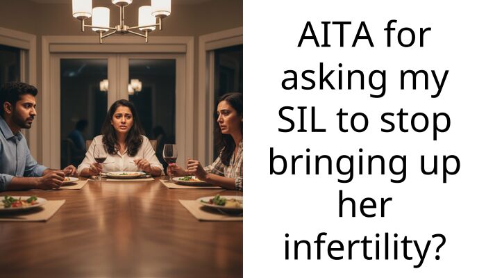 AITA for asking my SIL to stop bringing up her infertility?