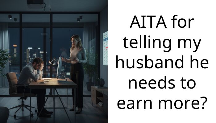 AITA for telling my husband he needs to earn more?