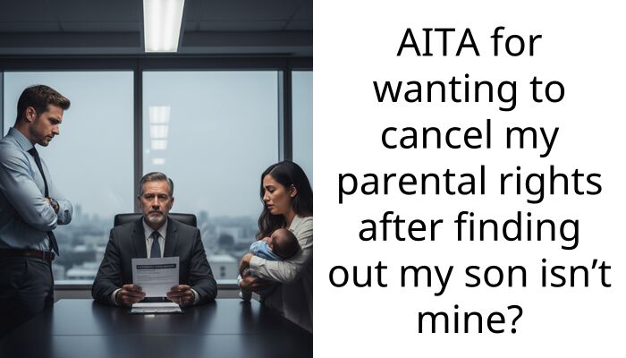AITA for wanting to cancel my parental rights after finding out my son isn’t mine?