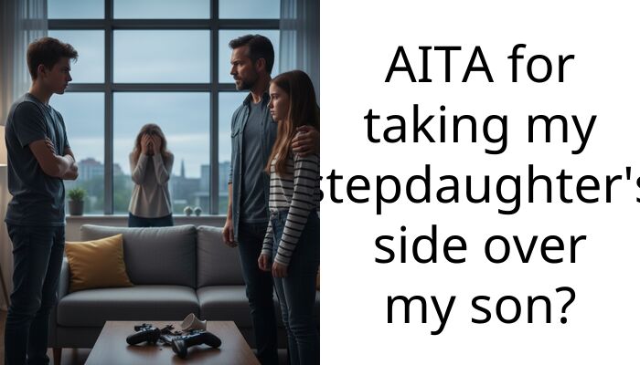 AITA for taking my stepdaughter’s side over my son?