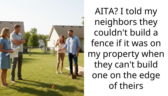 Neighbors Demanded My Land For Their Fence And Are Now H***ssing Me Because I Said No