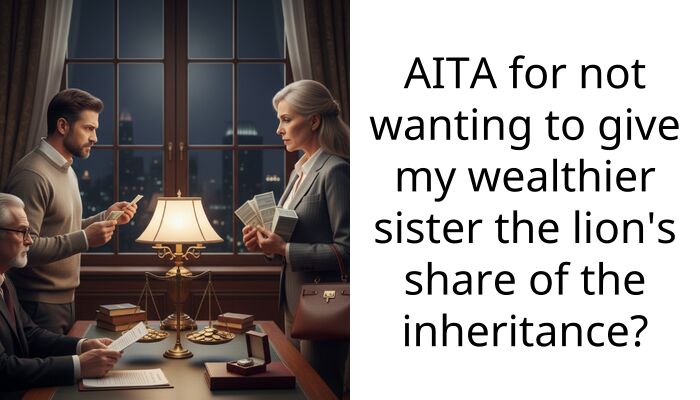 Ent*tled Sibling Rants About How Eldest Sister Gets Twice The Value Of Their Inheritance After Sacrificing Childhood For Them