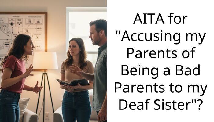AITA for “Accusing my Parents of Being a Bad Parents to my Deaf Sister”?