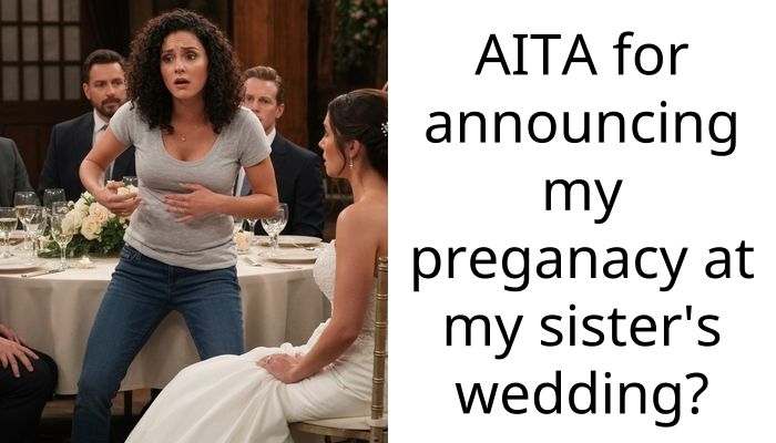 My Sister Made Me Keep My Pregnancy A Secret For Her Wedding Then Got Mad I Told My Parents