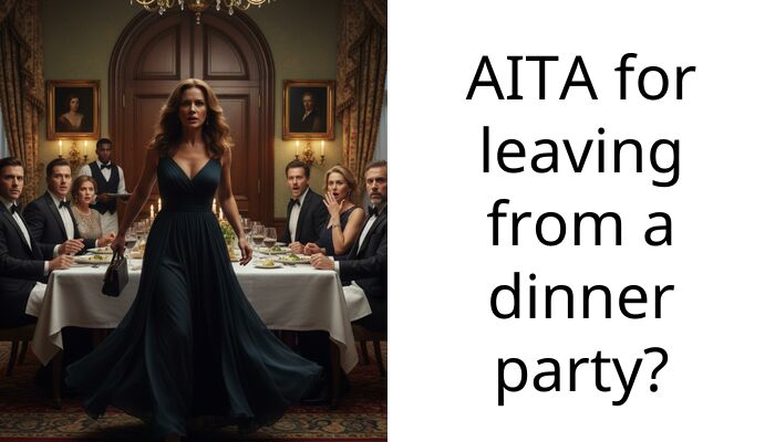 AITA for leaving from a dinner party?