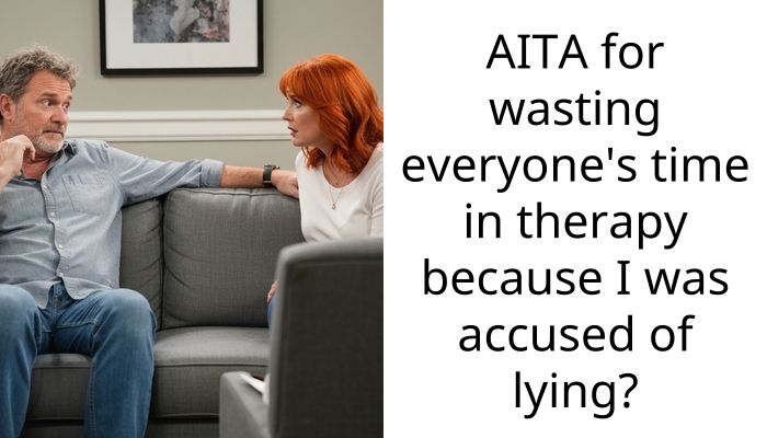 AITA for wasting everyone’s time in therapy because I was accused of lying?