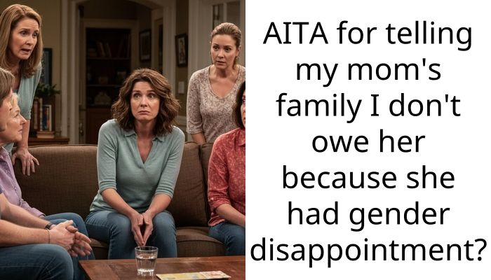 AITA for telling my mom’s family I don’t owe her because she had gender disappointment?