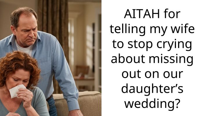AITAH for telling my wife to stop crying about missing out on our daughter’s wedding?