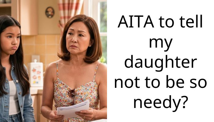 AITA to tell my daughter not to be so needy?