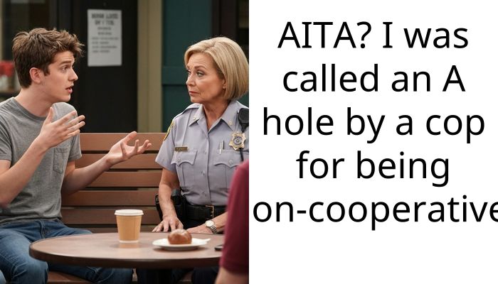 AITA? I was called an A hole by a cop for being non-cooperative.