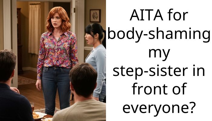AITA for body-shaming my step-sister in front of everyone?