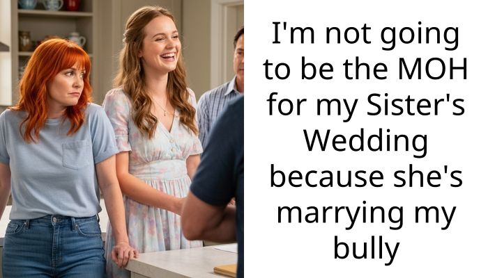 I’m not going to be the MOH for my Sister’s Wedding because she’s marrying my bully