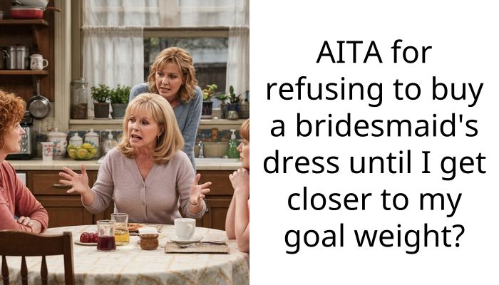 AITA for refusing to buy a bridesmaid’s dress until I get closer to my goal weight?