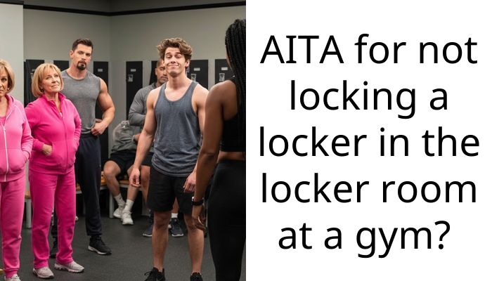 AITA for not locking a locker in the locker room at a gym?