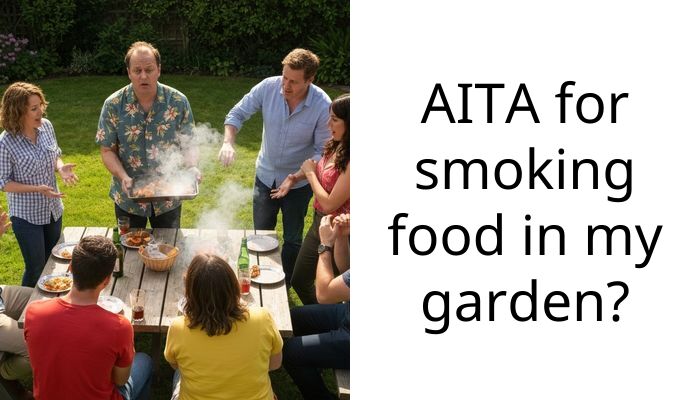 AITA for smoking food in my garden?