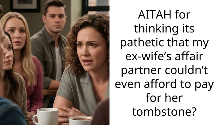 AITAH for thinking its pathetic that my ex-wife’s affair partner couldn’t even afford to pay for her tombstone?