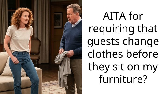 Germophobic Man Doesn’t Understand Issue People Have With His Request To Change Clothes Before Sitting On His Furniture