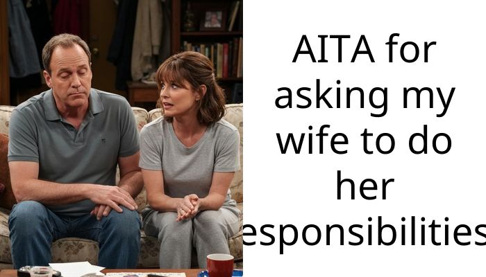 AITA for asking my wife to do her responsibilities?