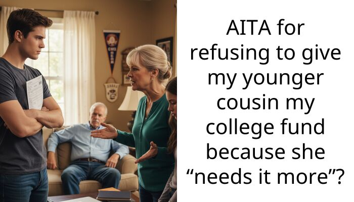 AITA for refusing to give my younger cousin my college fund because she “needs it more”?