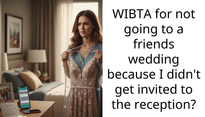 WIBTA for not going to a friends wedding because I didn’t get invited to the reception?